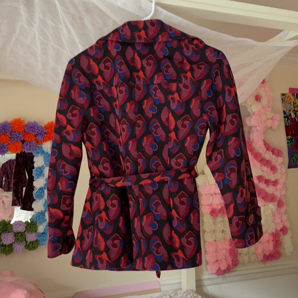 Vintage psychedelic belted blazer - Picture 3 of 3